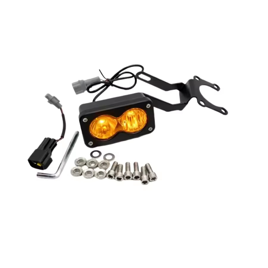 Surron LBX yellow baja light with mount