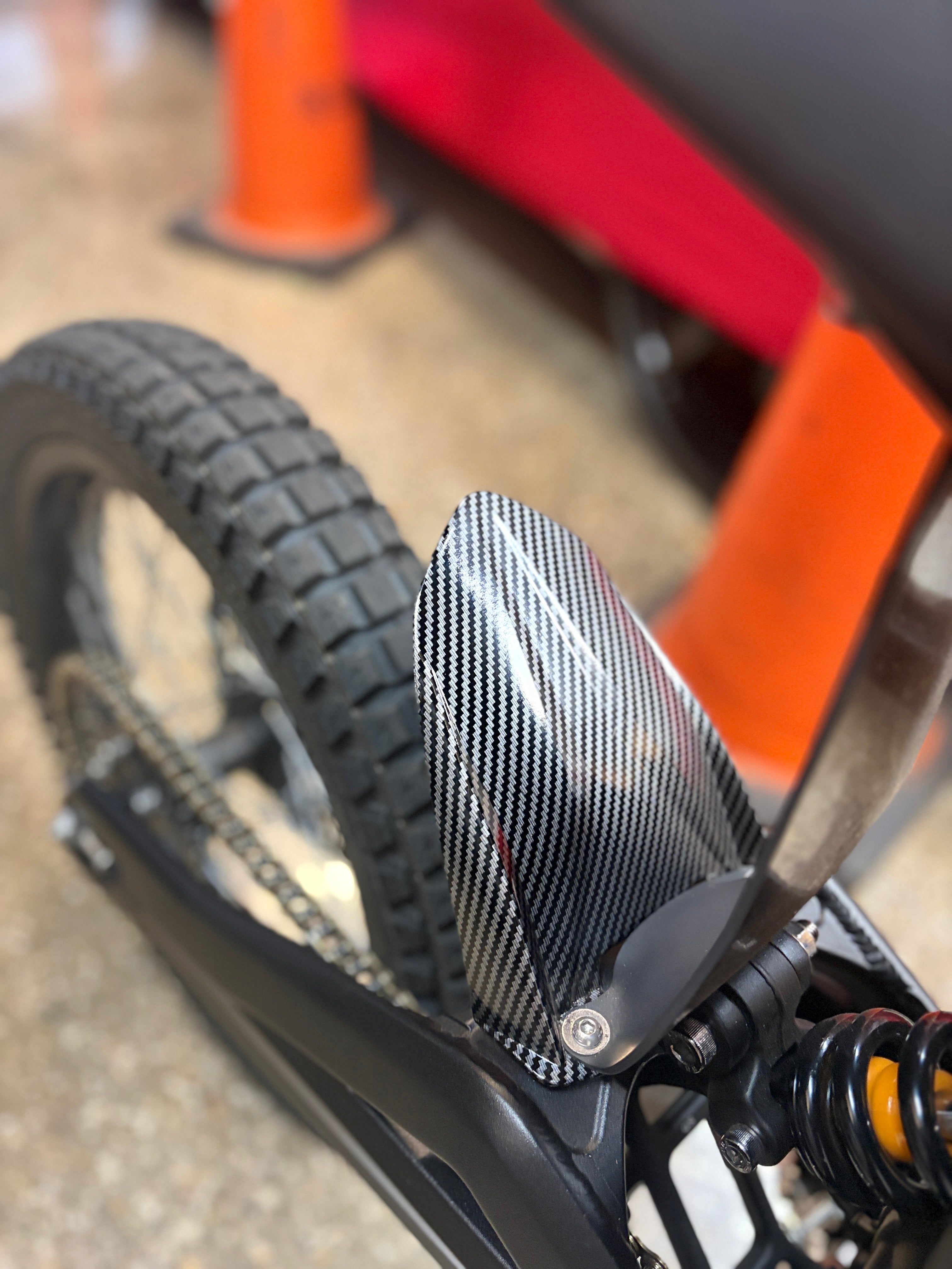 Talaria carbon fiber mud guard